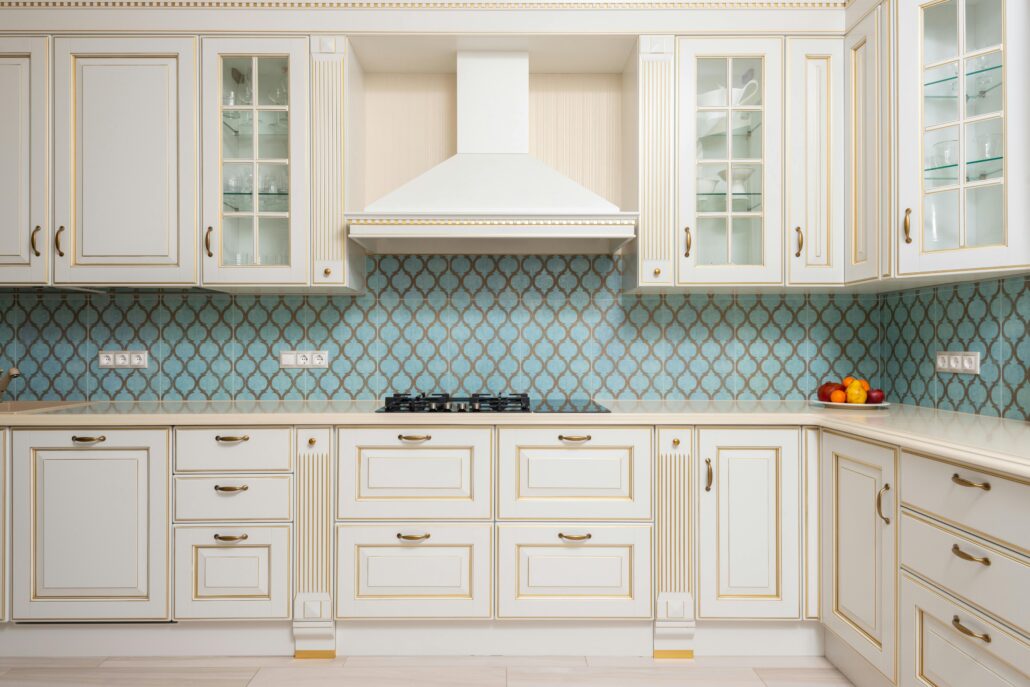 pexels-heyho-7045826 1 | Specialized Indianapolis modern white kitchen with blue tiled wall
